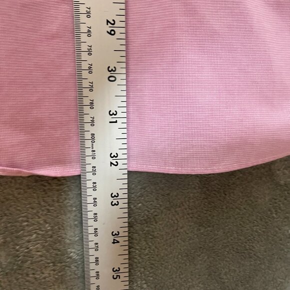 Lauren Ralph Lauren Black Label Men Slim Fit Stretch Non Iron Dress Shirt 17.5 - Picture 9 of 11